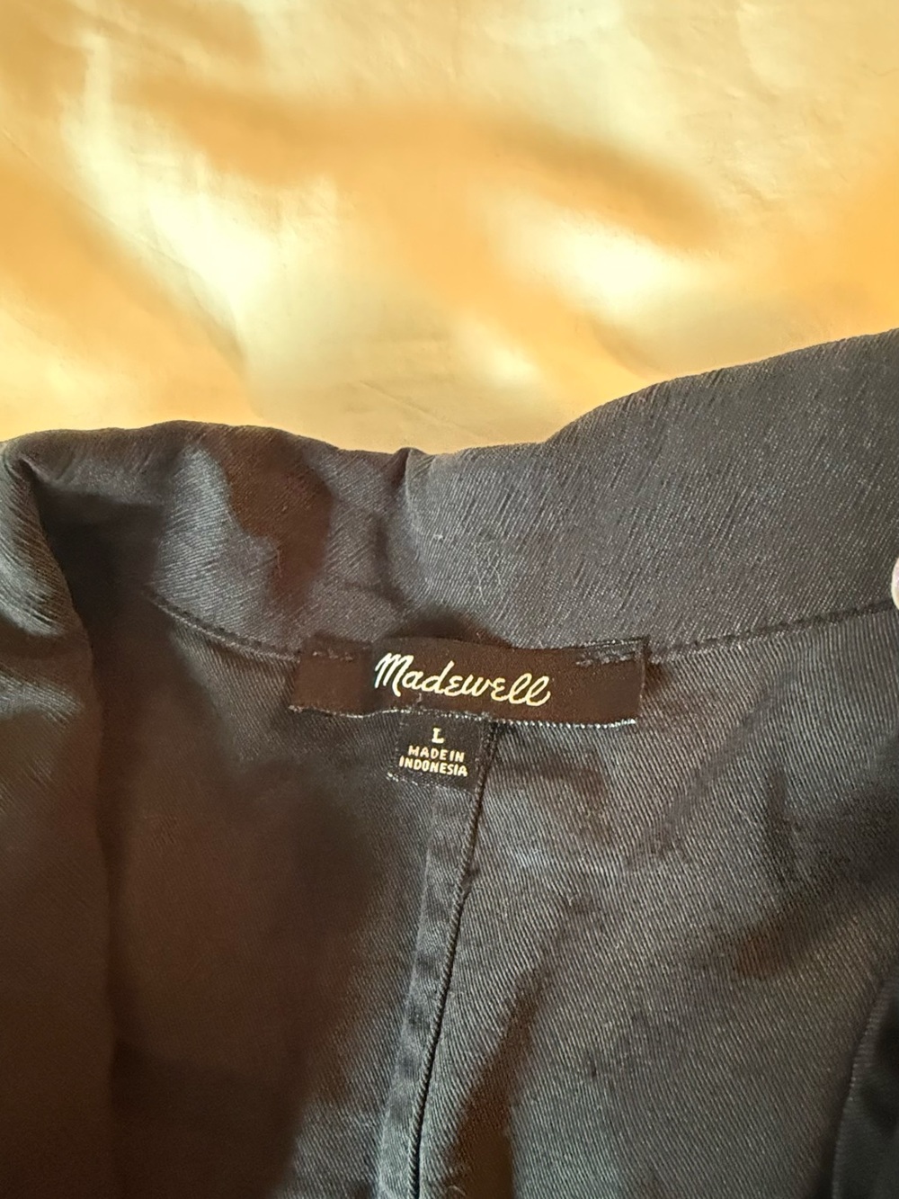 Madewell Black Button Up Short Sleeve Shirt